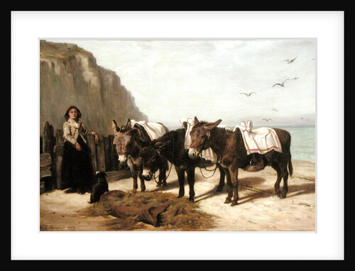 Waiting for Hire, 1877 by William Elsob Marshall