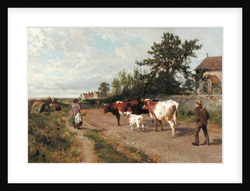 Going to Market, 1895 by Charles Collins
