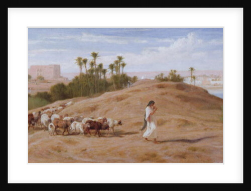 A Goat Herd near Cairo by Frederick Goodall