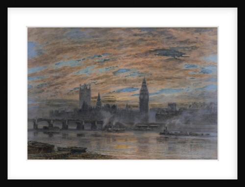 Westminster from the Surrey Bank, 1922 by Joseph Arthur Palliser Severn