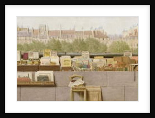 Book stalls along the River Seine, 1887 by Benjamin Walter Spiers