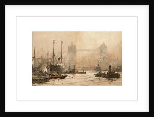 Tower Bridge from Cherry Garden Pier, c.1900 by Charles Edward Dixon