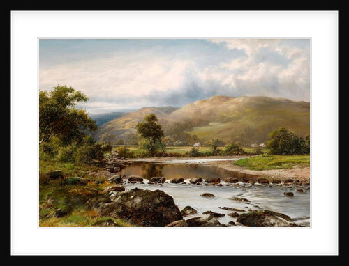 Stepping Stones at Bettws-y-Coed, North Wales by William Henry Mander