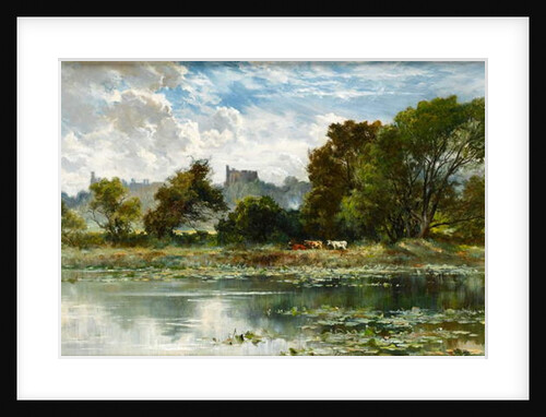 Windsor Castle from a Thames backwater by Keeley Halswelle