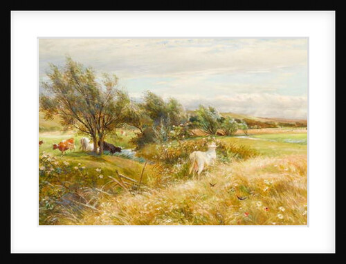 Cattle in a Water Meadow by Charles James Lewis