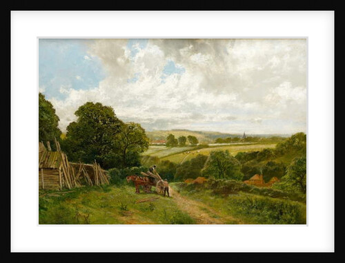 The Canal at Old Basing, Hampshire by James Peel