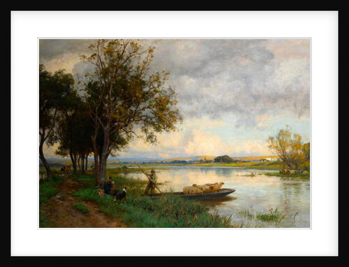 Autumn Floods at Bury, Sussex, c.1897 by Ernest Albert Waterlow