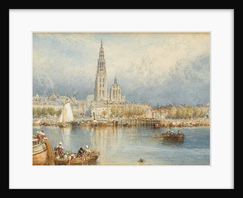 A View on the Rhine by Myles Birket Foster