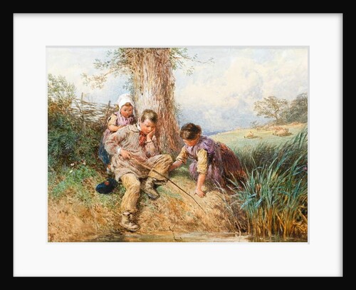Young Anglers: No Luck Today by Myles Birket Foster