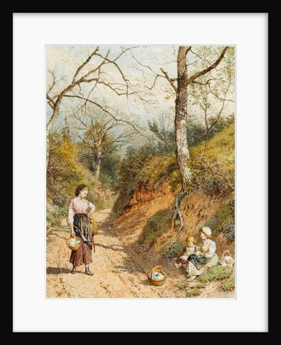Primrose Gatherers by Myles Birket Foster