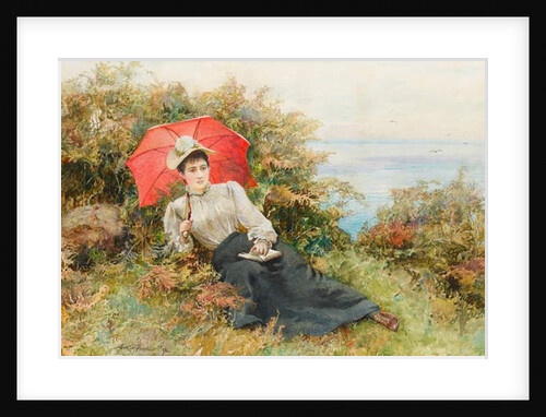 A Quiet Read by the Cliff Path by Arthur Hopkins