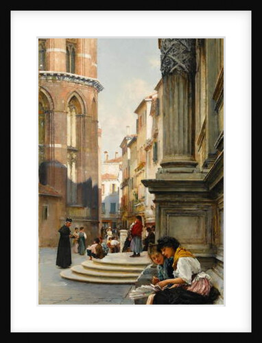 The Church of the Frari and School of San Rocco, Venice, 1892 by Henry Woods