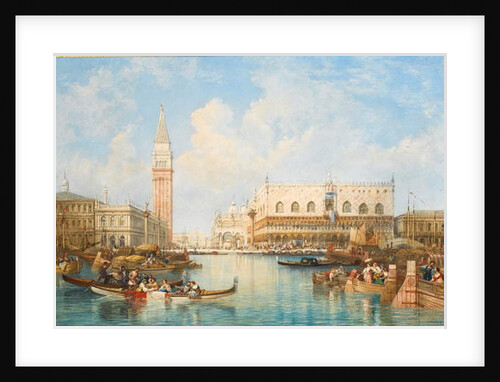 The Doge's Palace and Piazetta from the Lagoon, Venice by William Wyld