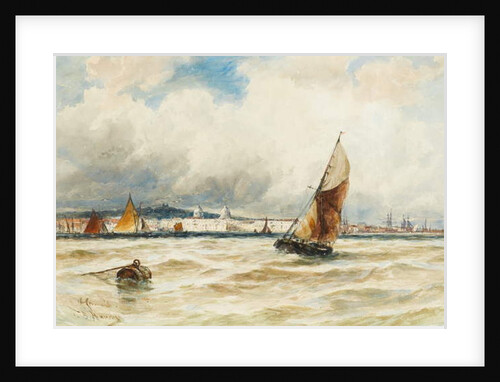 Greenwich Hospital and Naval College from the Thames by Thomas Bush Hardy