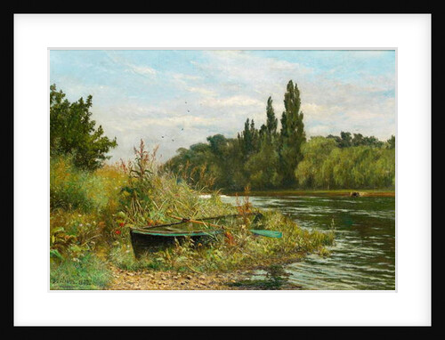 A Quiet Spot on the River Thames, 1882 by Fred Hines