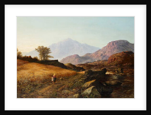 Harvest time by the River Lleder, North Wales, 1874 by Walter Williams