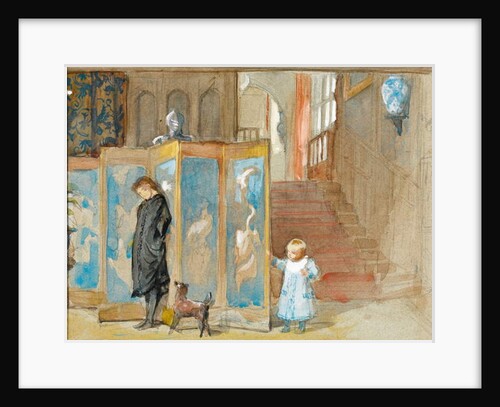 Study for a Portrait of Frederica with Screen, c.1878 by Frederick Goodall