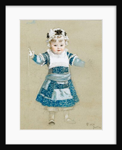 Frederica in her party dress, 1878 by Frederick Goodall