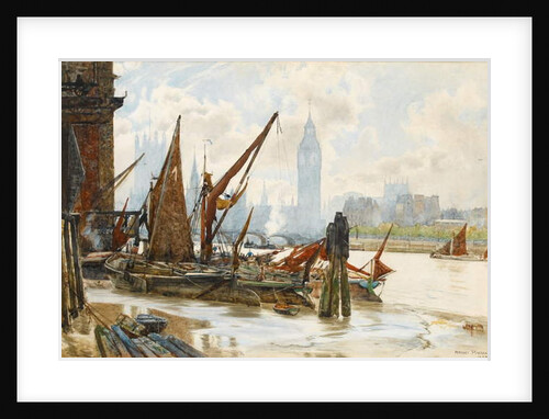 Westminster from the South Bank, 1885 by Herbert Menzies Marshall