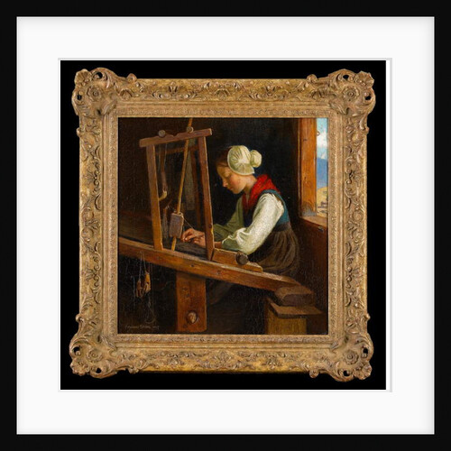 The Weaver: A Cottage Loom in the Austrian Alps, 1917 by Marianne Stokes
