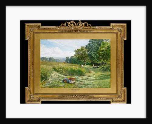 Hay Time near Leith Hill, Dorking, Surrey, 1860 by George Vicat Cole