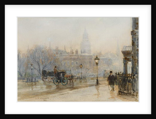 A London Street, 1889 by Herbert Menzies Marshall