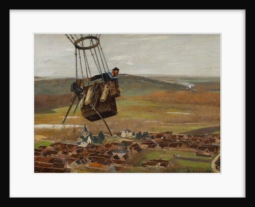 A French Military Balloonist, 1880s by Raoul-Joseph Arus