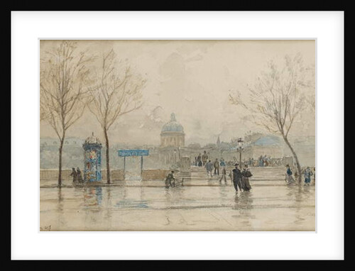 Pont des Arts, Paris, 6th March 1897 by Frank Myers Boggs
