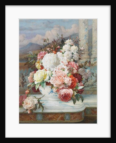 Roses on a Marble Ledge, 1894 by William Jabez Muckley