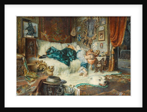 A Flirtatious Model in my Studio by Artruro M. Calvin