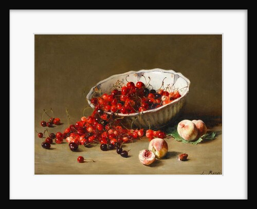 A Bowl of Cherries, c.1900 by Leon-Alfred Benoit