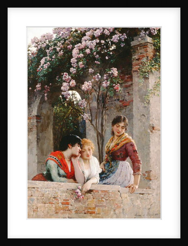 On the Terrace by Eugen von Blaas