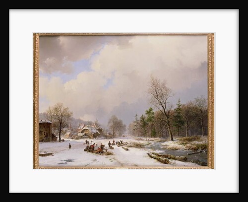 Winter Scene by Barend Cornelis Koekkoek