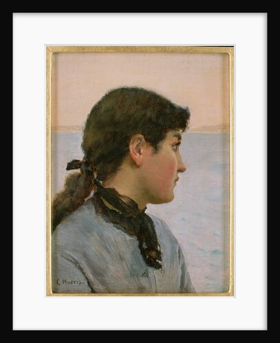 A Fishergirl, Newlyn by Edwin Harris