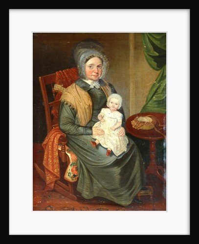 Sarah Barrett with a Child by English School