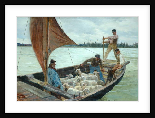 A Breezy Crossing, 1893 by William H. Bartlett