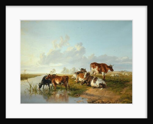 Landscape with a Cattle near Wool, Dorset by Arthur Douglas Peppercorn