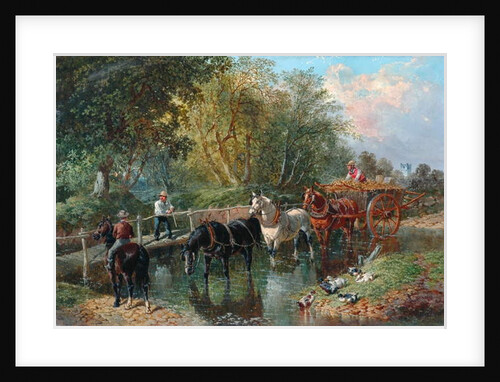 Crossing the Stream by John Frederick Herring Jnr