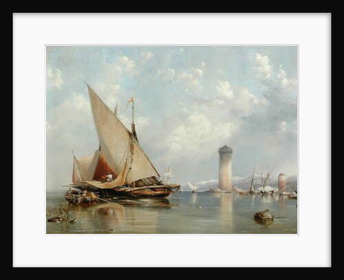 Off the Coast of Leghorn, 1848 by Edward William Cooke