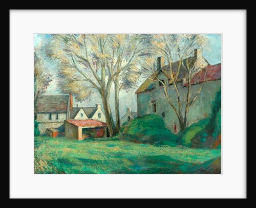 A Cotswold Farm, 1924 by Alfred Thornton