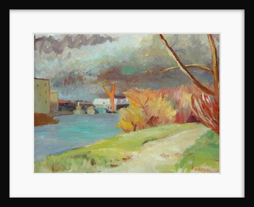 The River at Kew by Frederick James Porter