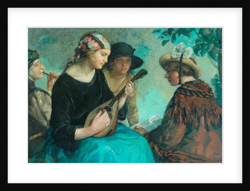 Girl with a Mandolin by Constance Rea