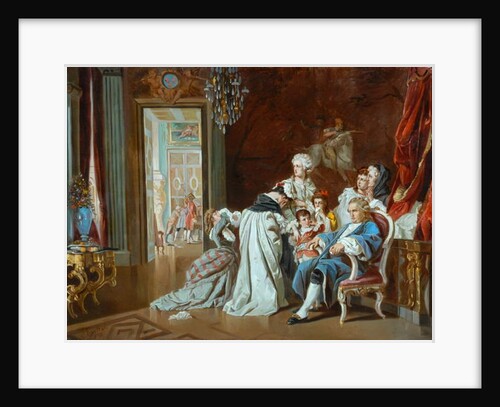 Louis XVI and the Royal Family at the Fall of Versailles, 1878 by J. Eckel