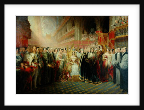 Coronation of Queen Victoria by Edmund Thomas Parris