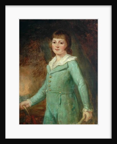 Portrait of a Boy in Green Dress by English School