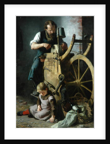 The Knife Grinder, 1890 by August Muller