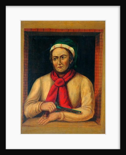 Man with a Gun Looking out of a Window, 1865 by H. Hurst