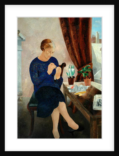 Seated Woman and the Manicure and Portrait of Frosca Munster, 1929 by Christopher Wood