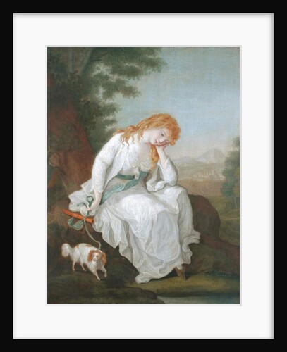 Possibly Maria of Moulines from Sterne's 'Sentimental Journey', 1766-81 by Angelica (style of) Kauffman