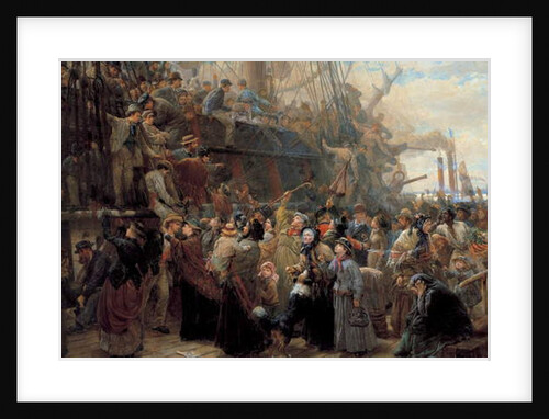 The Emigrant Ship, 1880s by Charles J. Staniland